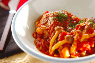 トマト煮込みハンバーグ