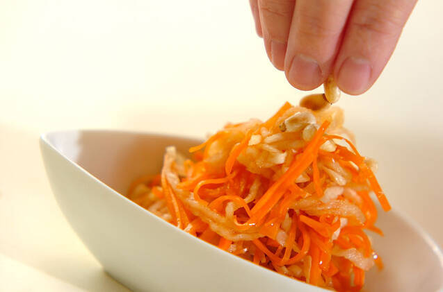 ニンジンと切干し大根の甘酢和えの作り方の手順6