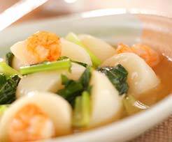 カブのエビあんかけ