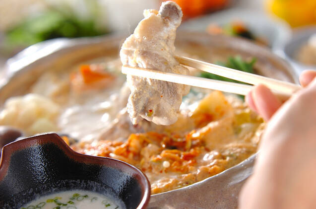 鶏肉のキムチ豆乳仕立ての作り方の手順13