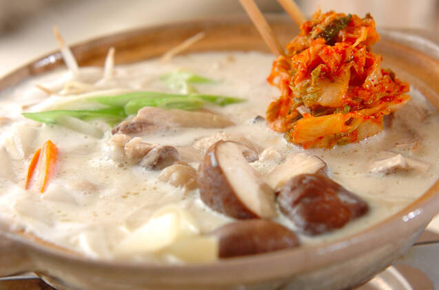 鶏肉のキムチ豆乳仕立ての作り方の手順12