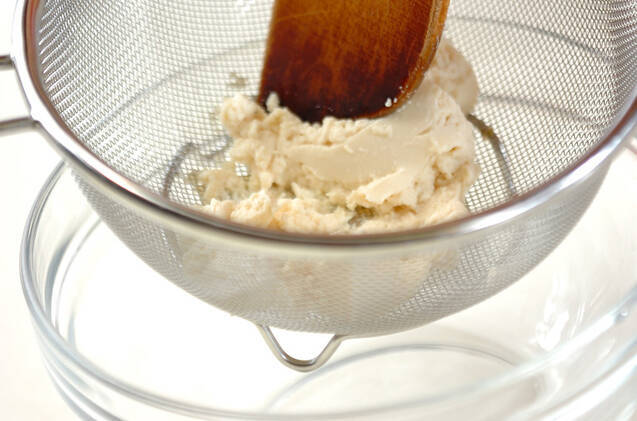 ブロッコリータラコ豆腐ソース和えの作り方の手順1