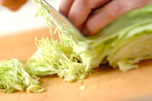 春キャベツの押し寿司の作り方の手順1