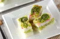 春キャベツの押し寿司