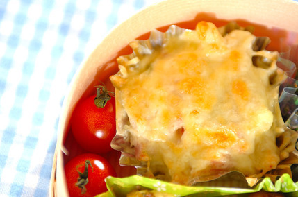 マカロニのチーズ焼き