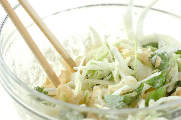 甘酢ショウガのかき揚げの作り方の手順4