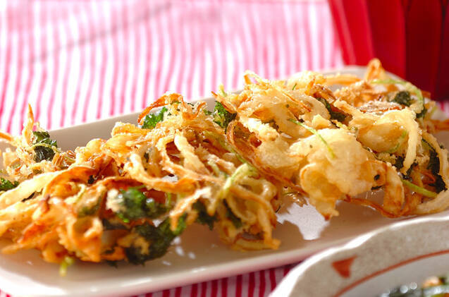 甘酢ショウガのかき揚げ