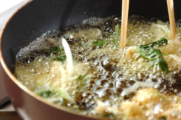 甘酢ショウガのかき揚げの作り方の手順5