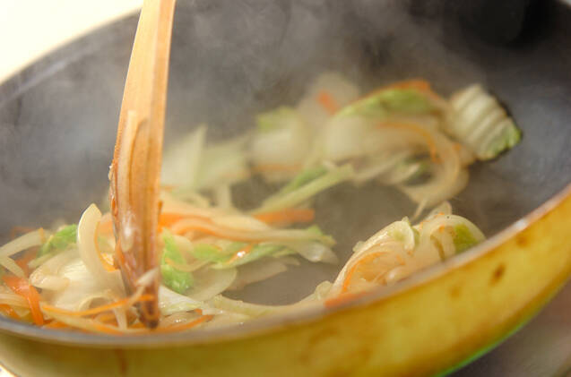 白菜と魚の蒸し焼きの作り方の手順10