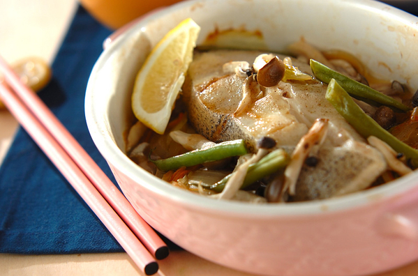 4 白菜と魚の蒸し焼き