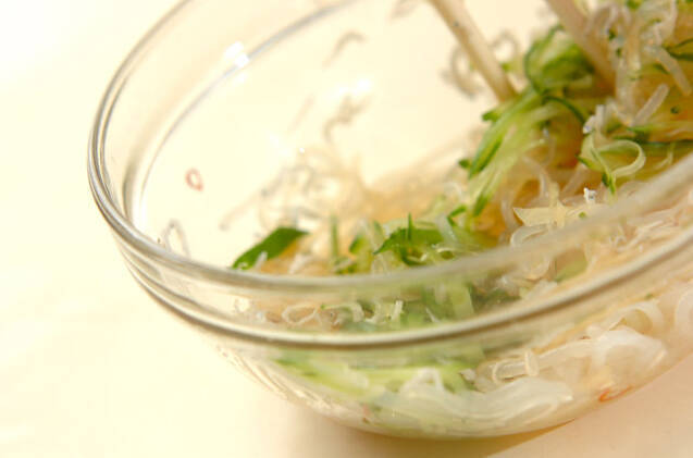 しらたきとジャコの酢の物の作り方の手順6