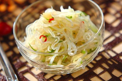 しらたきとジャコの酢の物