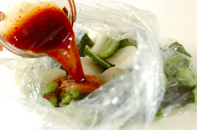 キュウリのたたきの作り方の手順3