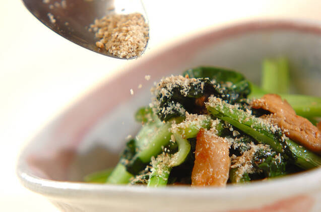 青菜の炒めものの作り方の手順6