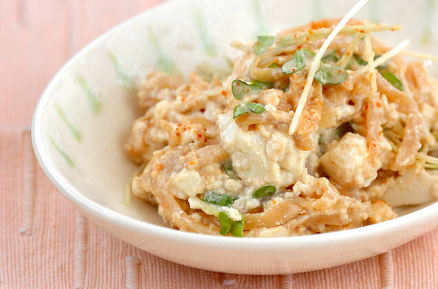 豆腐のピーナッツ和え