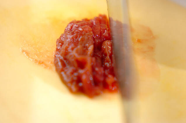 豆腐の梅ドレッシングがけの作り方の手順3