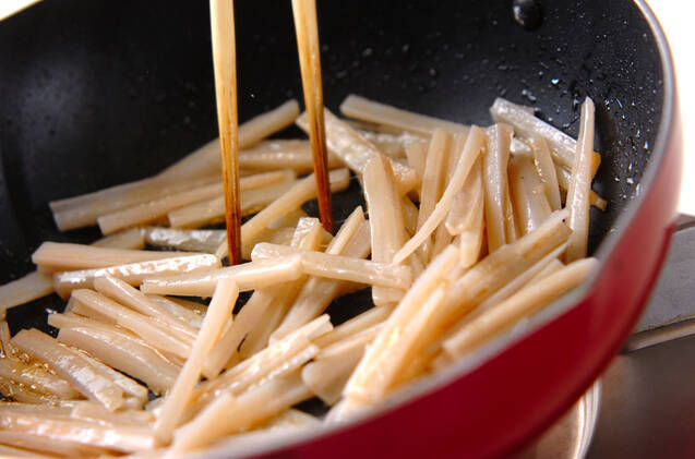 レンコンのきんぴらの作り方の手順2