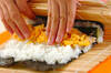 サラダ巻き寿司の作り方の手順4