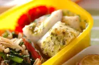 白身魚のマヨハーブ焼き