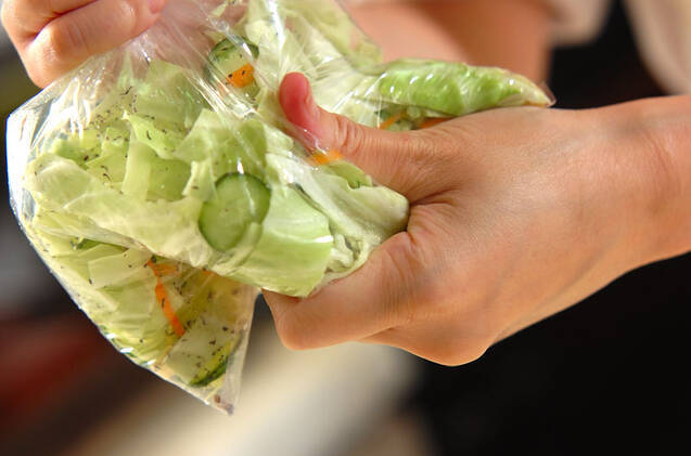 キャベツの梅和えの作り方の手順5