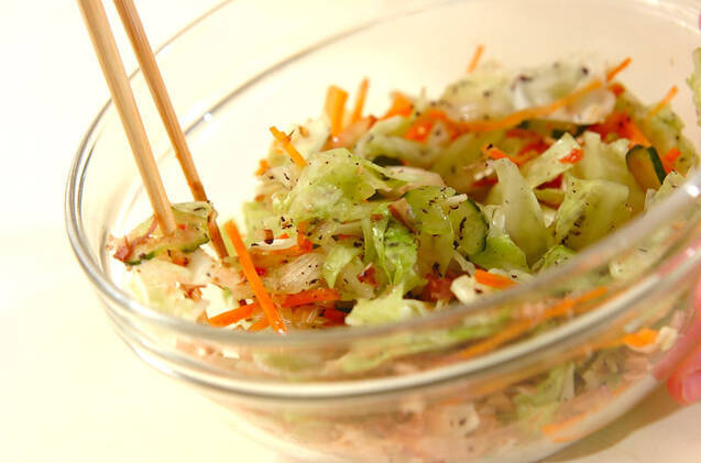 キャベツの梅和えの作り方の手順6