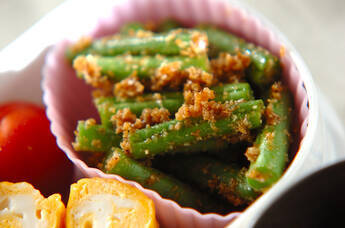 サヤインゲンのゴマ和え