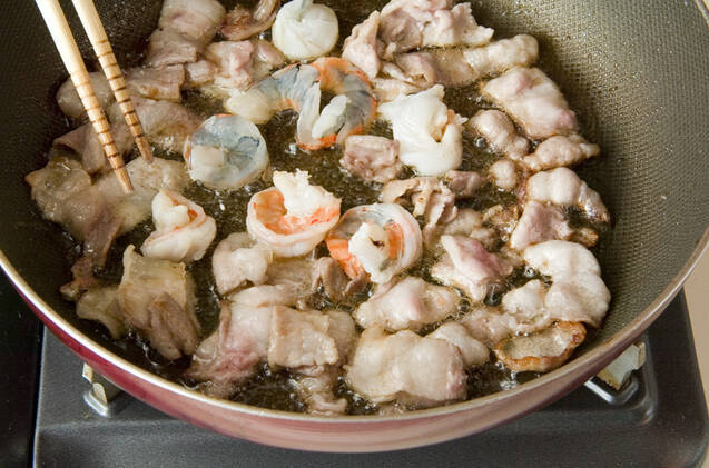 春キャベツ焼そばの作り方の手順2