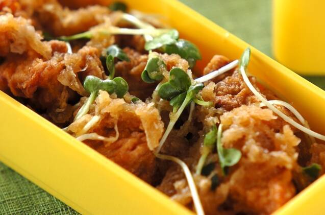 鶏唐のおろし和え