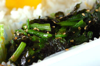 ホウレン草ののり和え