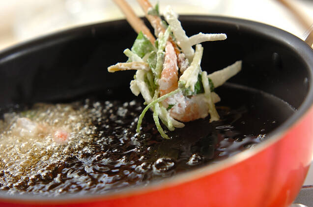 エビのかき揚げの作り方の手順6