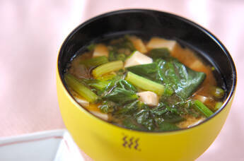 ホウレン草のみそ汁
