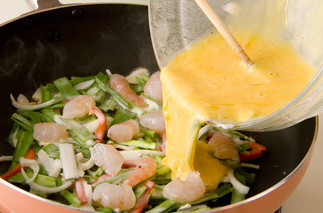 エビのチヂミの作り方の手順3