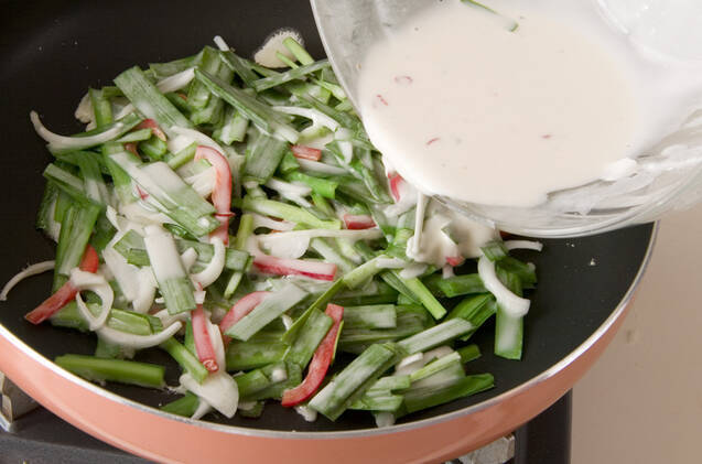 エビのチヂミの作り方の手順2