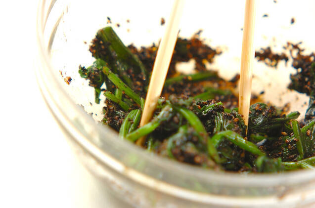 ホウレン草のゴマ汚しの作り方の手順3