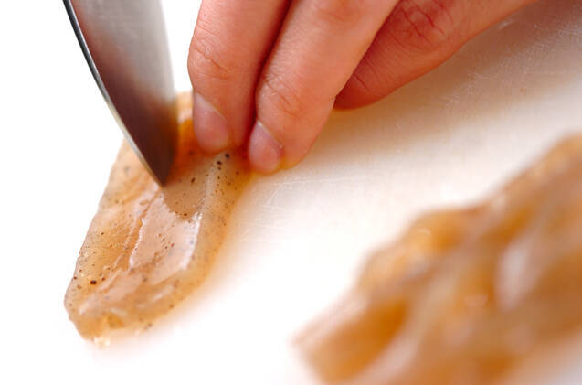 板コンと鶏肉の炒め煮の作り方の手順1