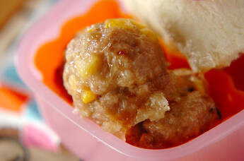 コーンの肉団子