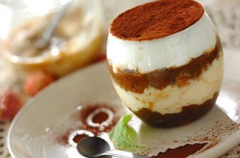 お麩と水切りヨーグルトのティラミス