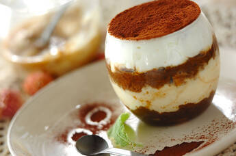 お麩と水切りヨーグルトのティラミス