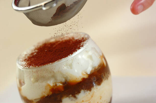 お麩と水切りヨーグルトのティラミスの作り方の手順5