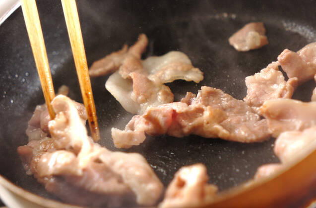 簡単♪ポークカチャトラ弁当の作り方の手順2