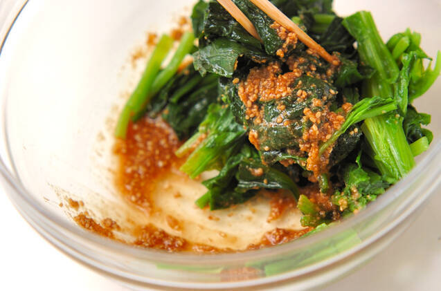 青菜のゴマ和えの作り方の手順4