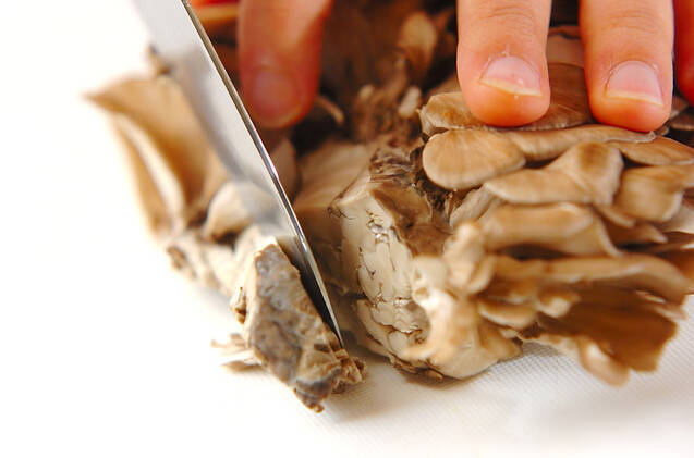 キノコのかき揚げの作り方の手順1