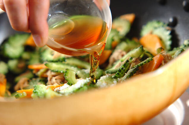 ゴーヤとツナのエスニック炒めの作り方の手順4