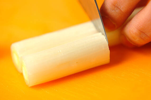 白ネギのマリネの作り方の手順1