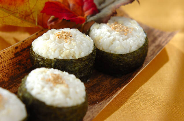 サキイカの味噌おにぎり