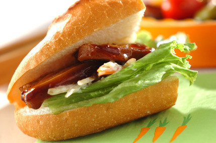 角煮のサンドイッチ