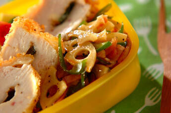 ベーコンとレンコンの洋風きんぴら