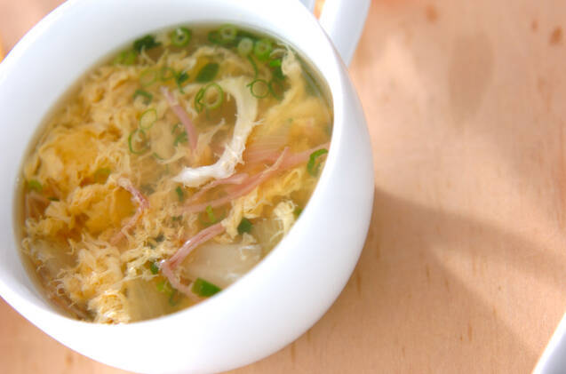 ハムのかきたま汁