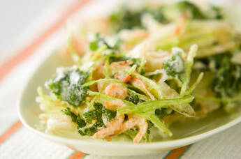 桜エビの春色かき揚げ