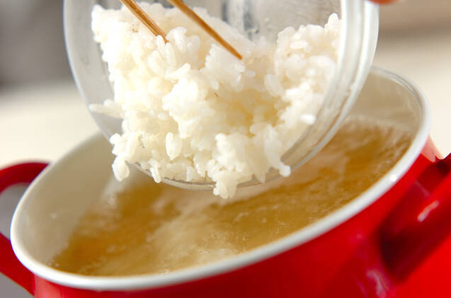 タラ鮭ぞうすいの作り方の手順2